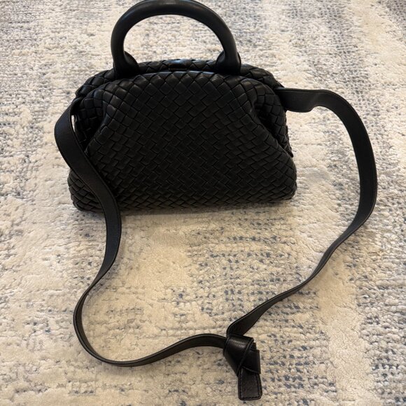 Bottega Veneta Intrecciato Top Handle Bag Black Pristine Condition - Picture 6 of 13